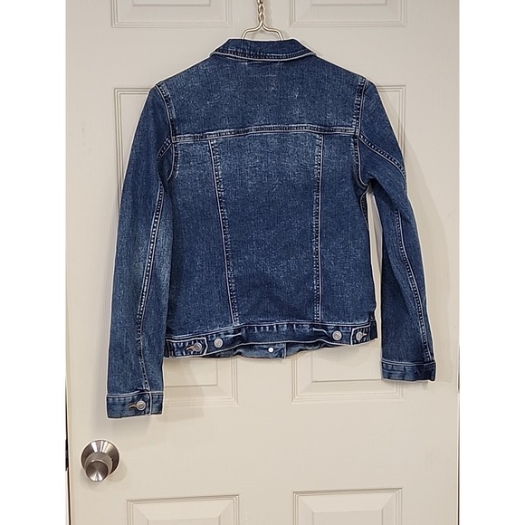 Time And Tru Women's Denim Trucker Jacket Small (4-6) Button Front Flap Pockets‎ - Picture 10 of 10